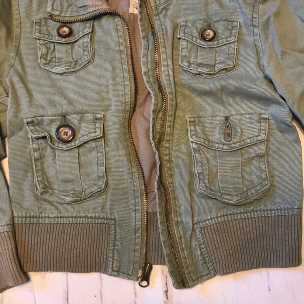 unisex girls boys Old navy jacket small 5-6 army green for kids